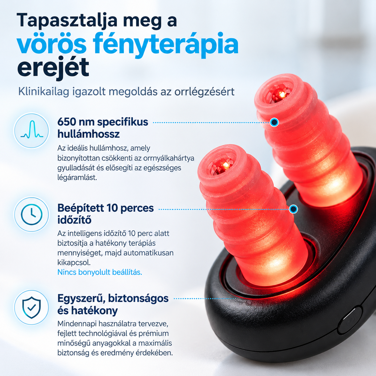 Intranazális vörösfény-terápia