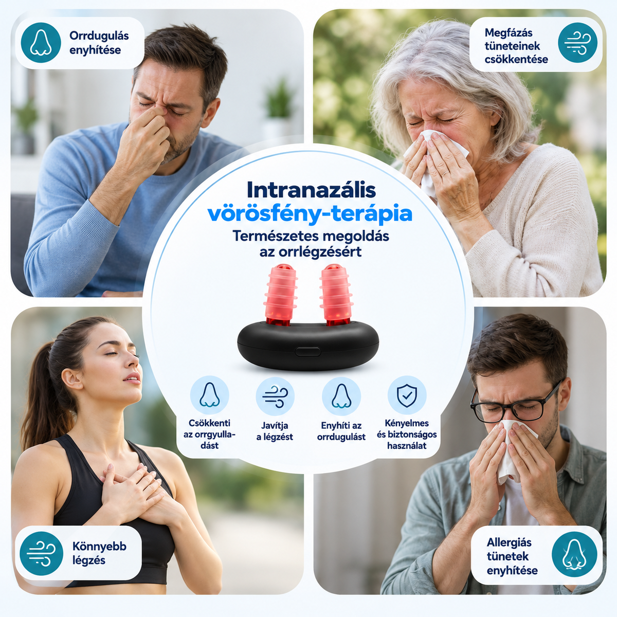 Intranazális vörösfény-terápia