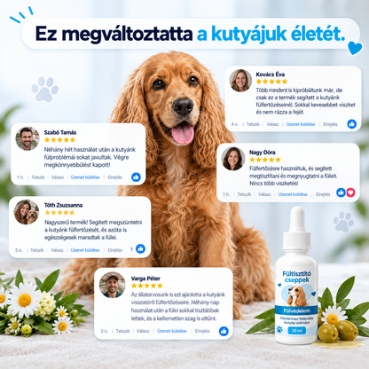Fültisztító csepp kutyáknak
