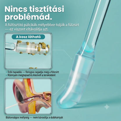Tapadófejes fültisztító pálca