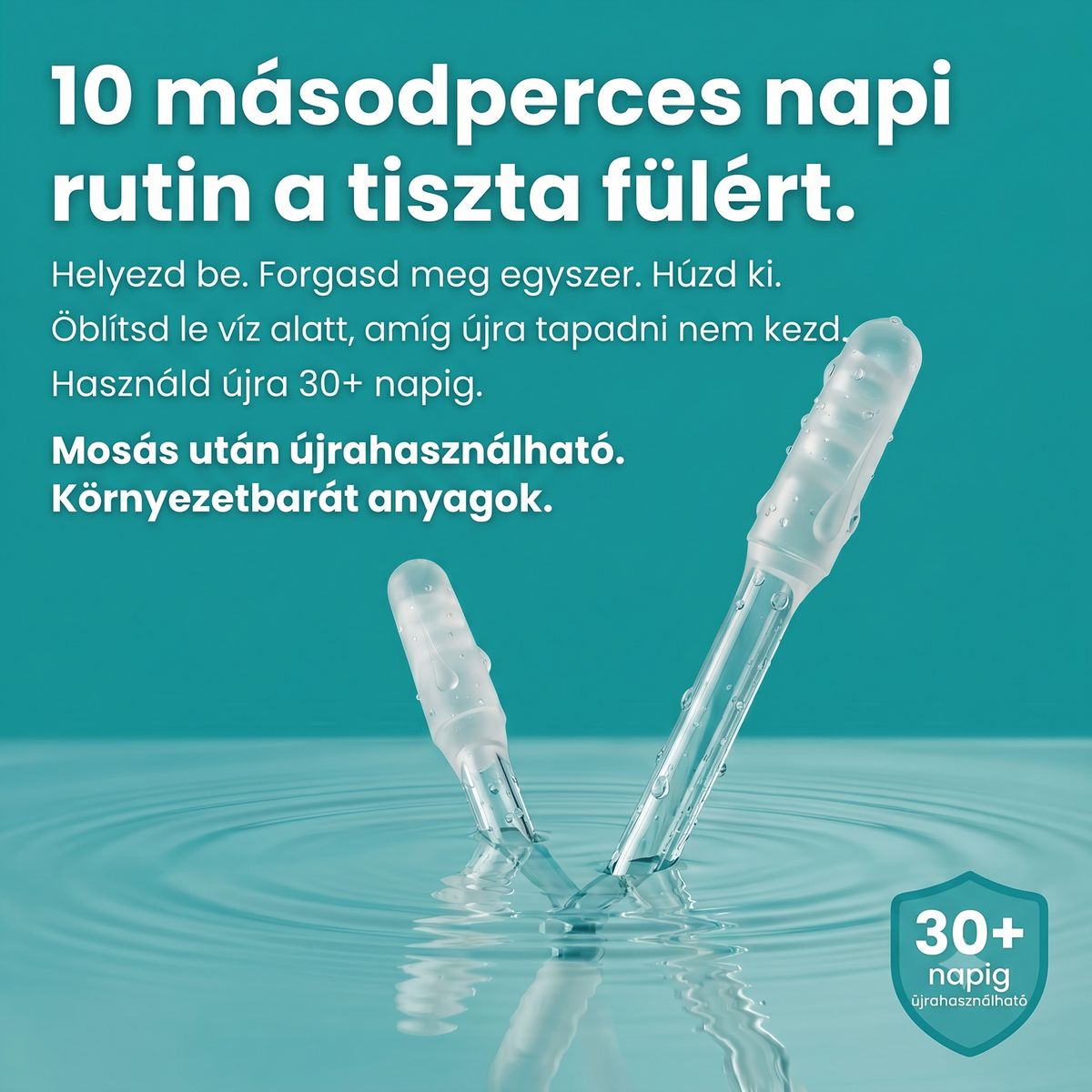 Tapadófejes fültisztító pálca